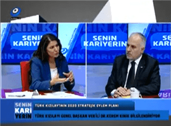 Senin Kariyerin Kanal 35 Gonca Elibol Dr. Kerem Kınık Türk Kızılay.